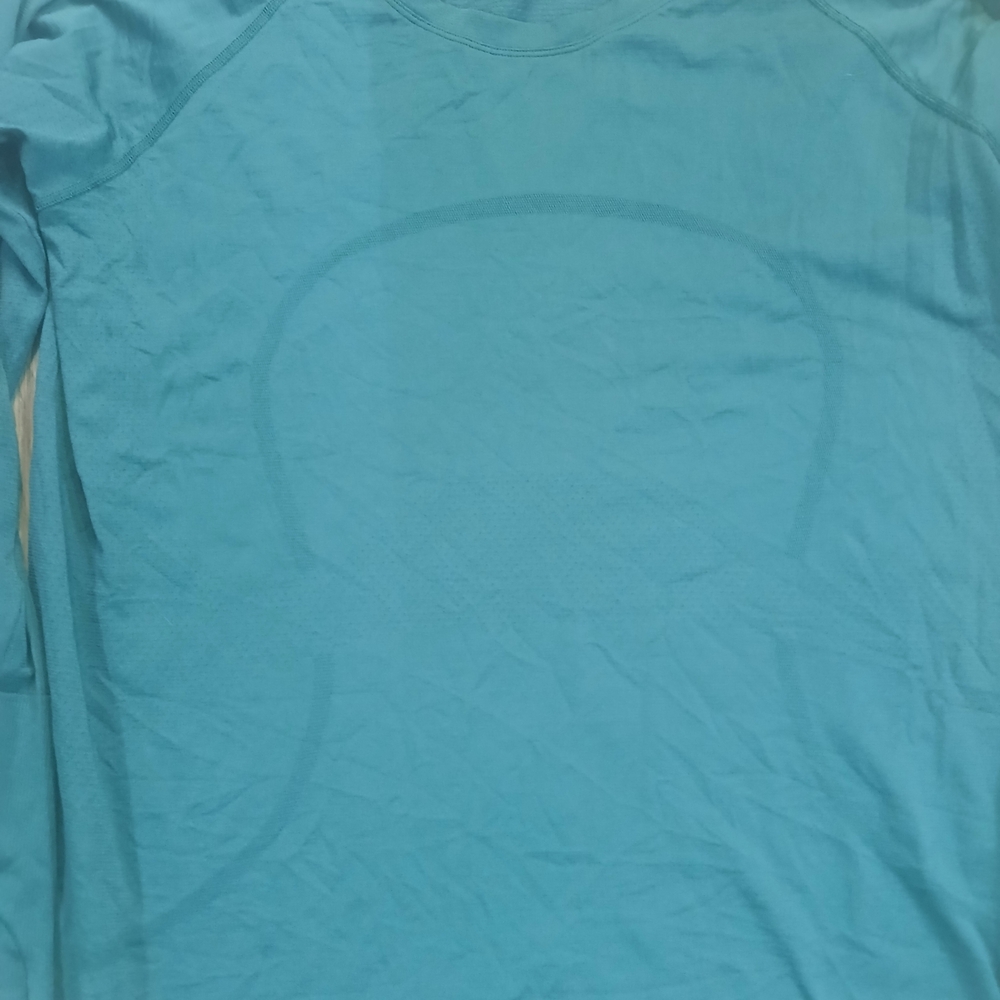 Blue Lululemon Long Sleeve Shirt
